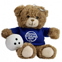 Happy Bowling Bear Keychain 15 cm 