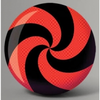 Fun Ball Spiral Red/Black Part - Brunswick Bowlingball