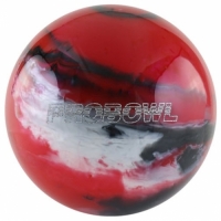 Probowl Rot/Schwarz/Silber Polyesterball 
