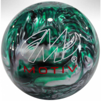 Aspire Grün/Schwarz/Silber Motiv Polyester Bowlingball