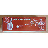 Vintage Bowling Pin Form Stoffbürste Kleiderbürste
