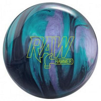 Raw Hammer Bowlingball - Black / Purple / Teal 