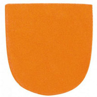 Leather Heel Orange - Brunswick Wechselhacke